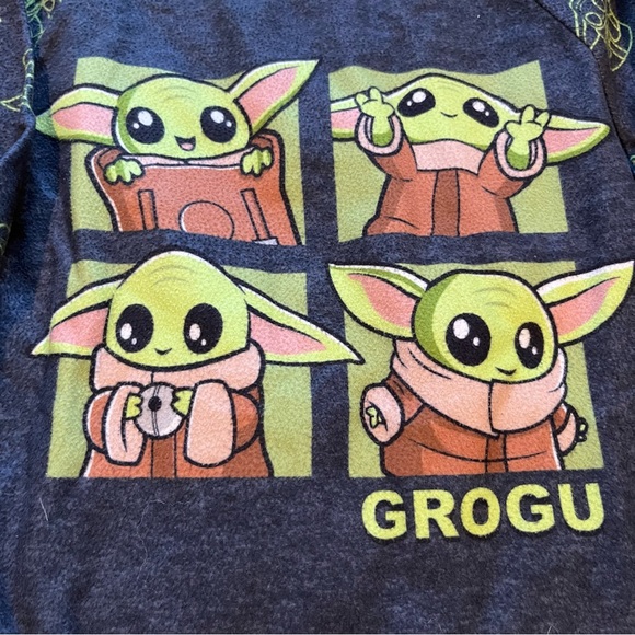 Star Wars Grogu Kids Pajamas with Green Character Print - Picture 8 of 10